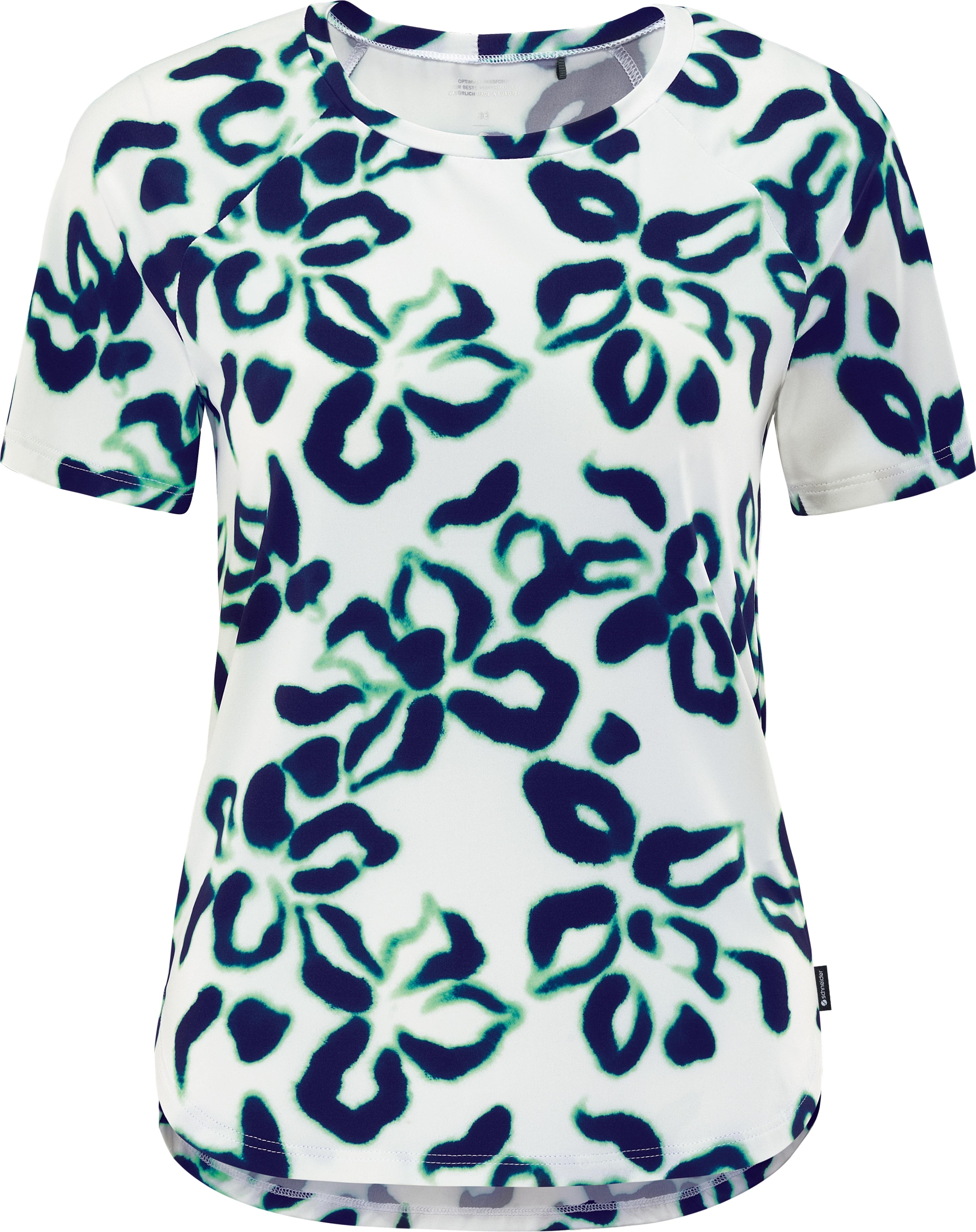 SCHNEIDER SPORTSWEAR MALLORYW-SHIRT WEIß/DUNKELBLAU