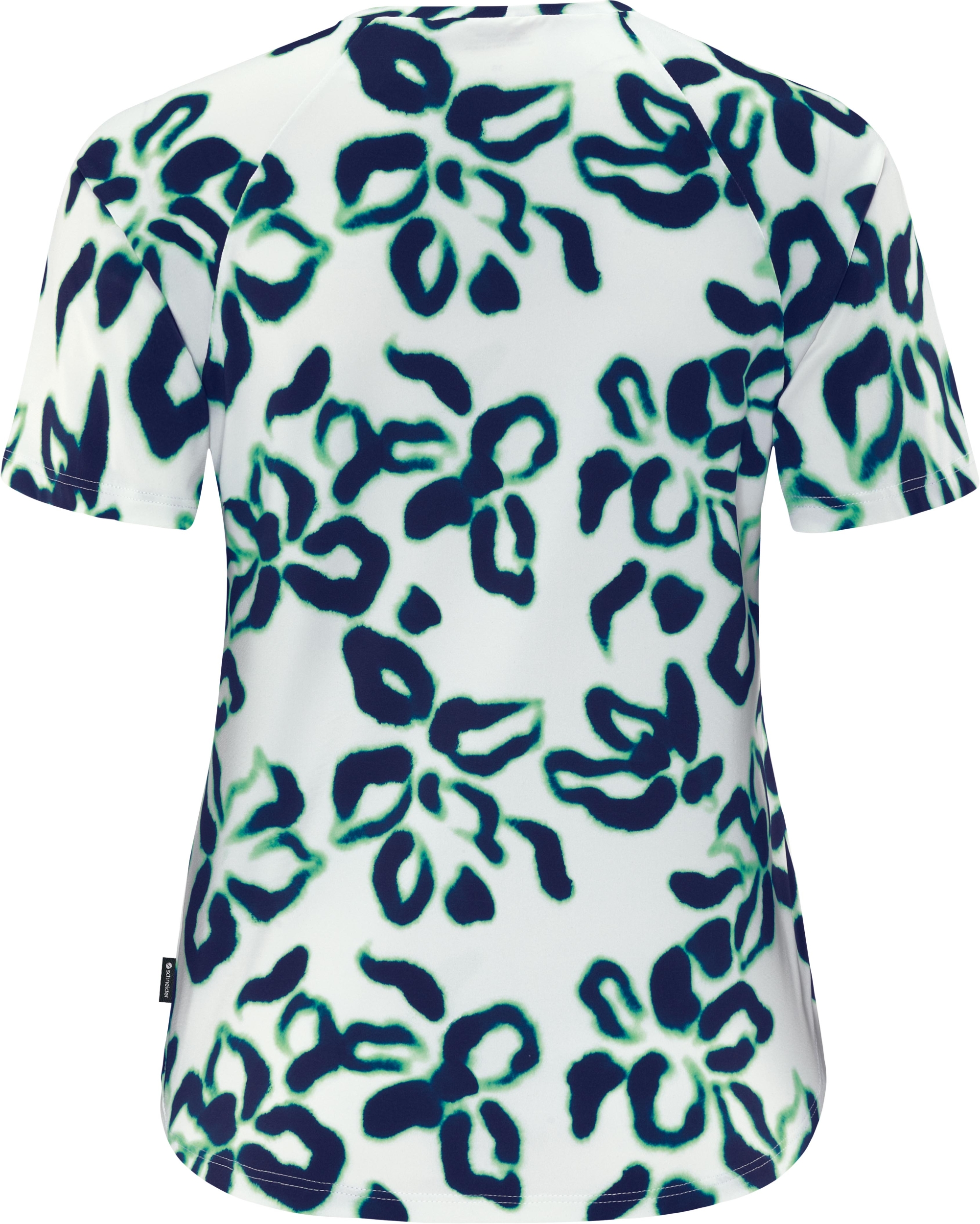 SCHNEIDER SPORTSWEAR MALLORYW-SHIRT WEIß/DUNKELBLAU – Bild 2
