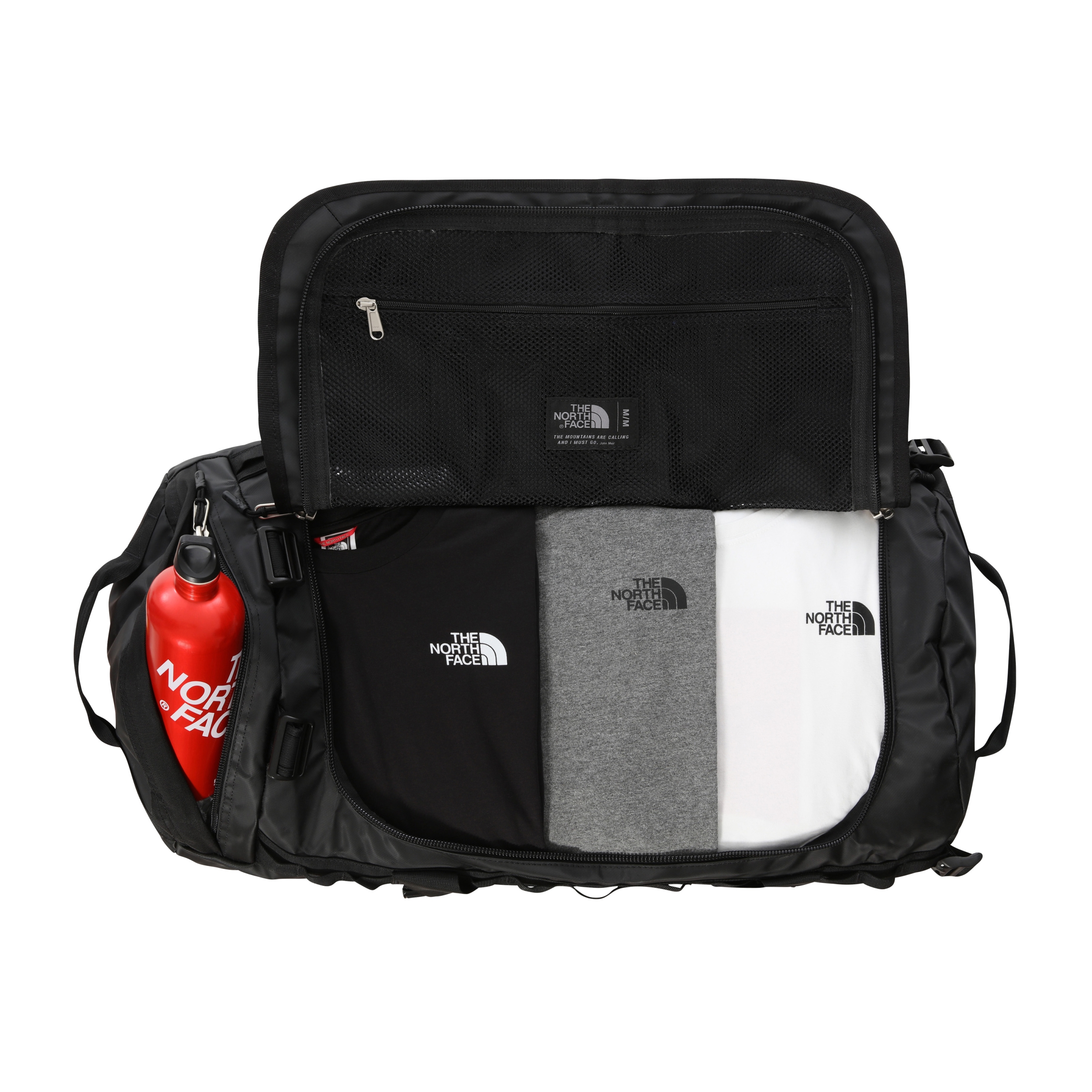 THE NORTH FACE BASE CAMP DUFFEL - M TNF BLACK-TNF WHITE – Bild 2