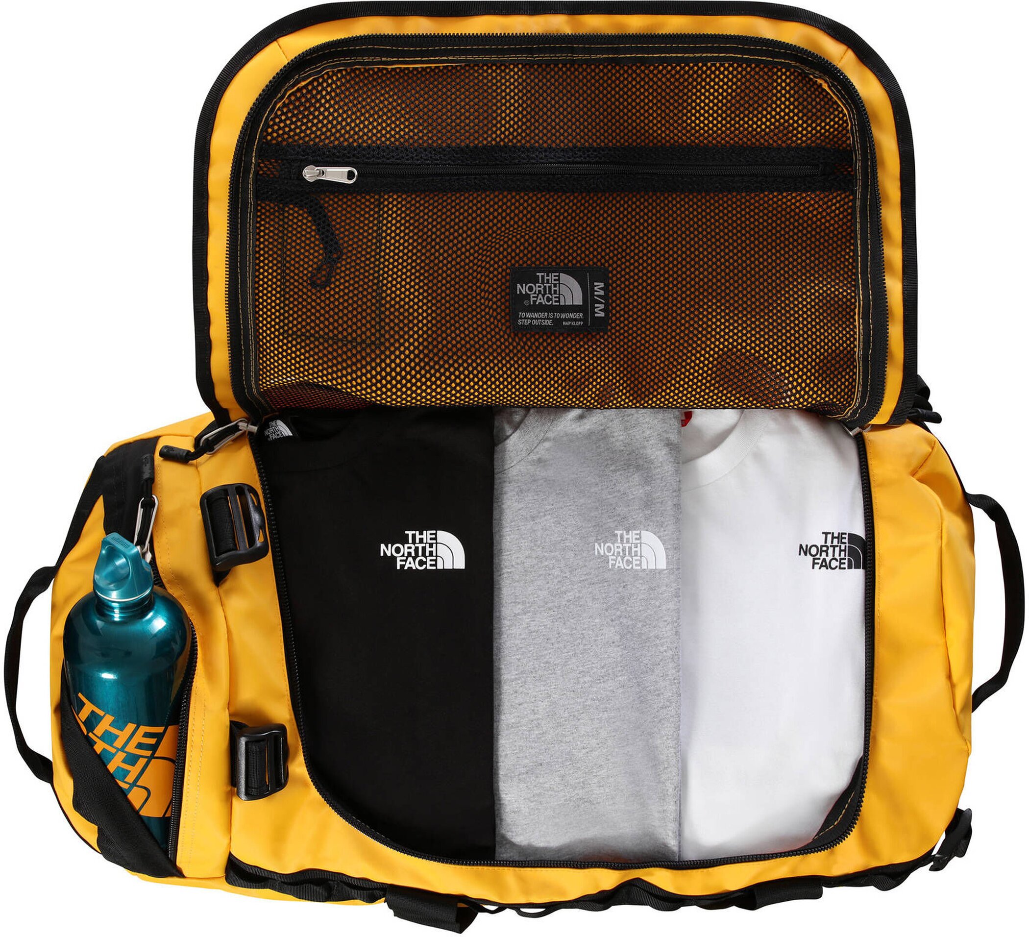 THE NORTH FACE BASE CAMP DUFFEL - M SUMMIT GOLD-TNF BLACK – Bild 3