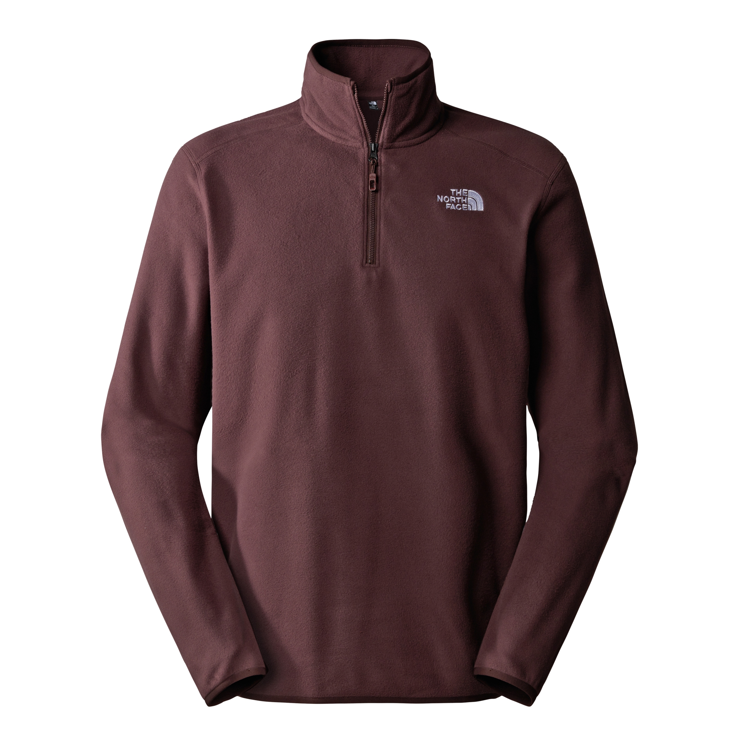 THE NORTH FACE M 100 GLACIER 1/4 ZIP - EU COAL BROWN