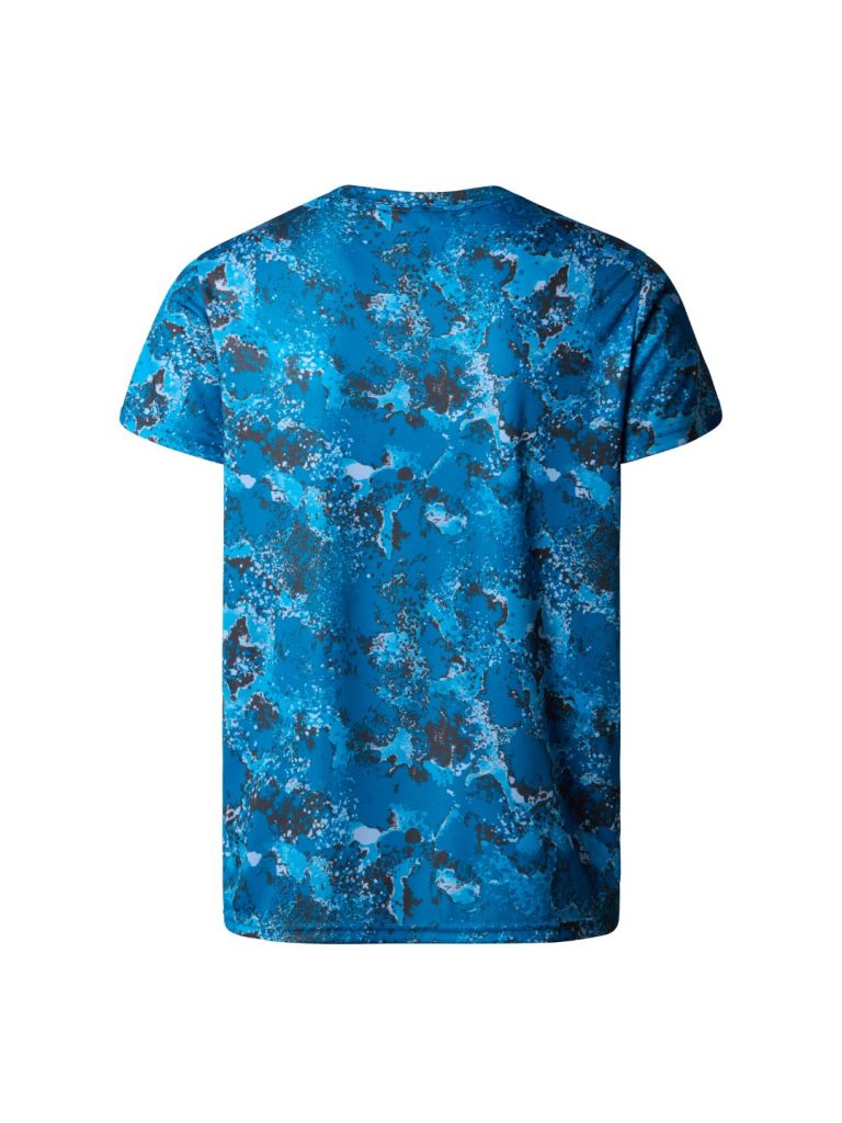 THE NORTH FACE M REAXION AMP CREW PRINT ADRIATIC BLUE MOSS CAMO PRINT – Bild 2
