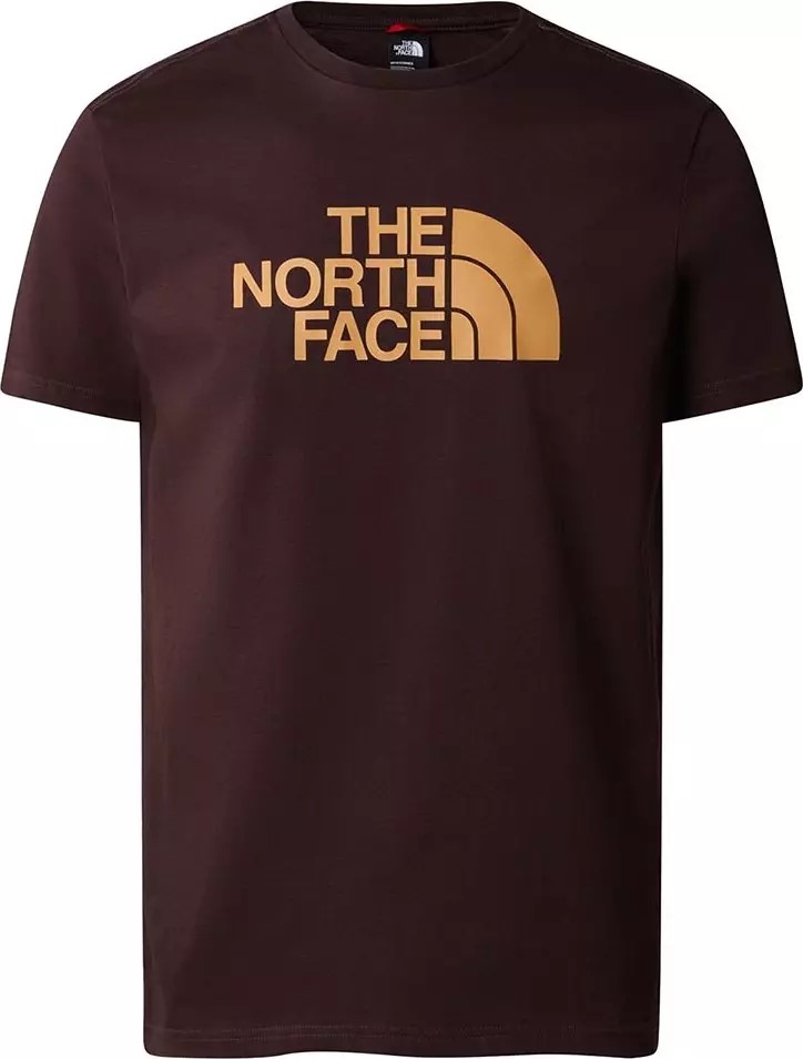 THE NORTH FACE M S/S EASY TEE - EU COAL BROWN/ALMONDBUTTER