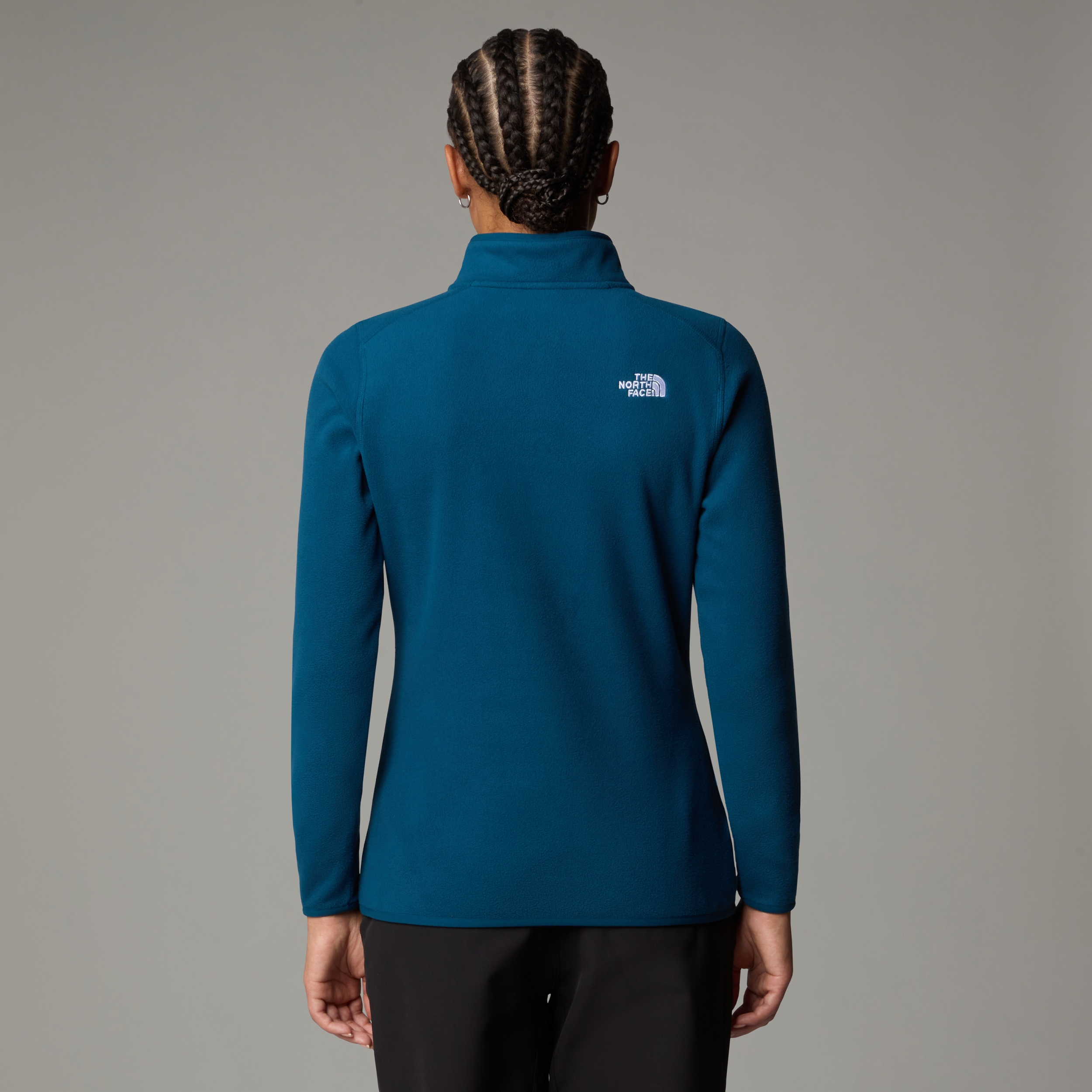 THE NORTH FACE W 100 GLACIER 1/4 ZIP - EU MIDNIGHT PETROL – Bild 3