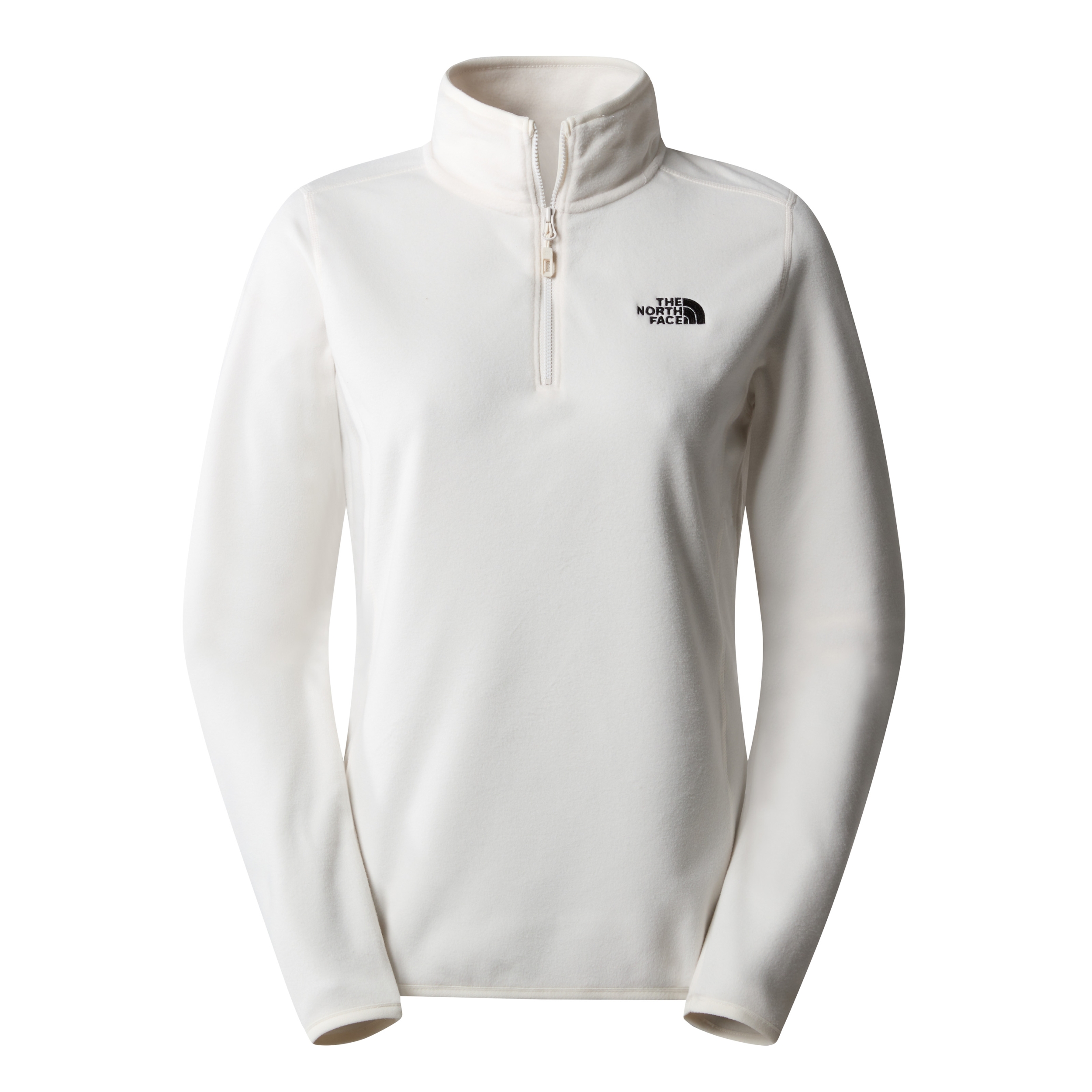 THE NORTH FACE W 100 GLACIER 1/4 ZIP - EU GARDENIA WHITE