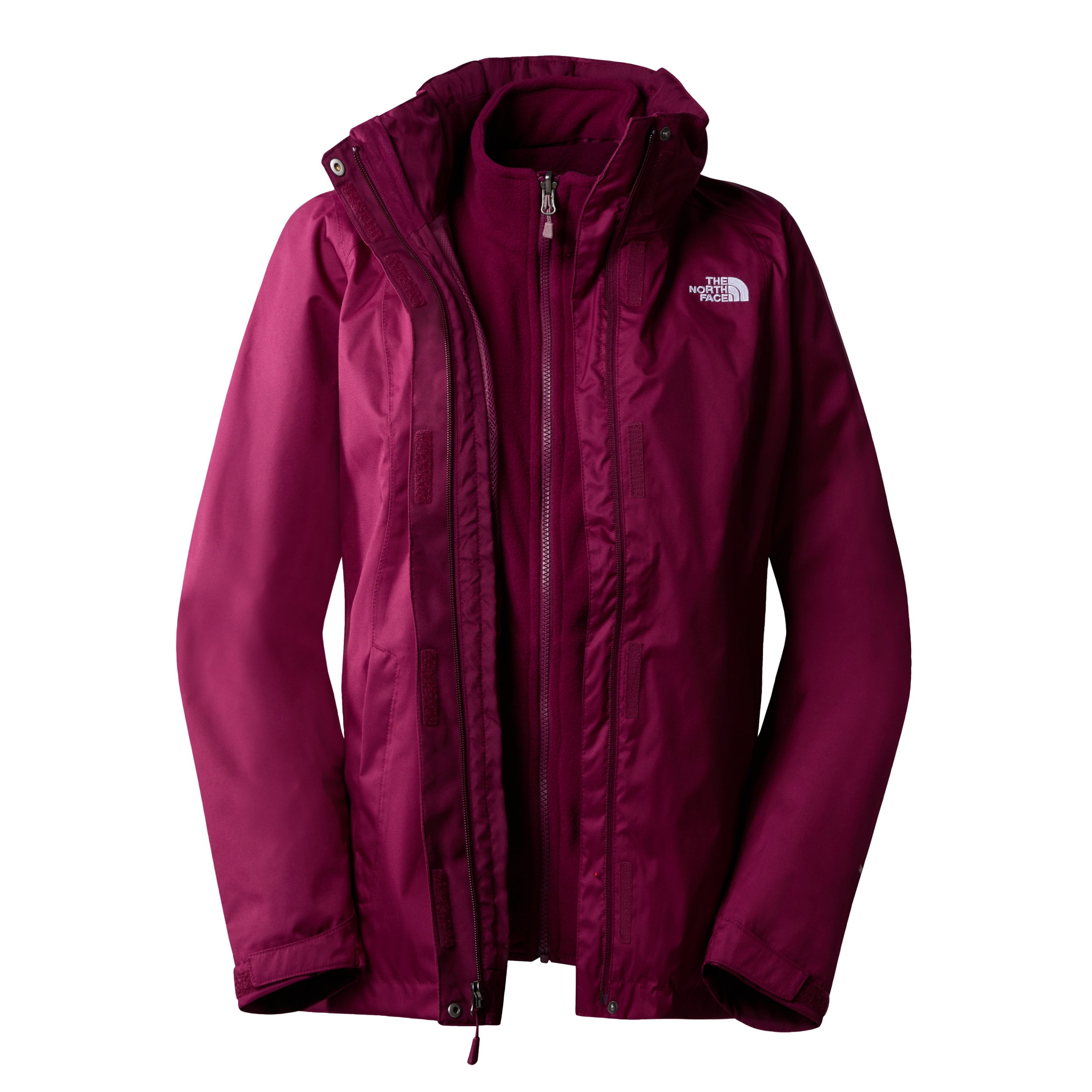 THE NORTH FACE W EVOLVE II TRICLIMATE JACKET - EU BOYSENBERRY/FAWN GREY