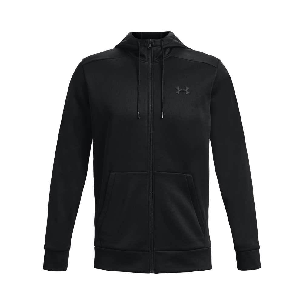 UNDER ARMOUR UA ARMOUR FLEECE FZ HOODIE BLACK