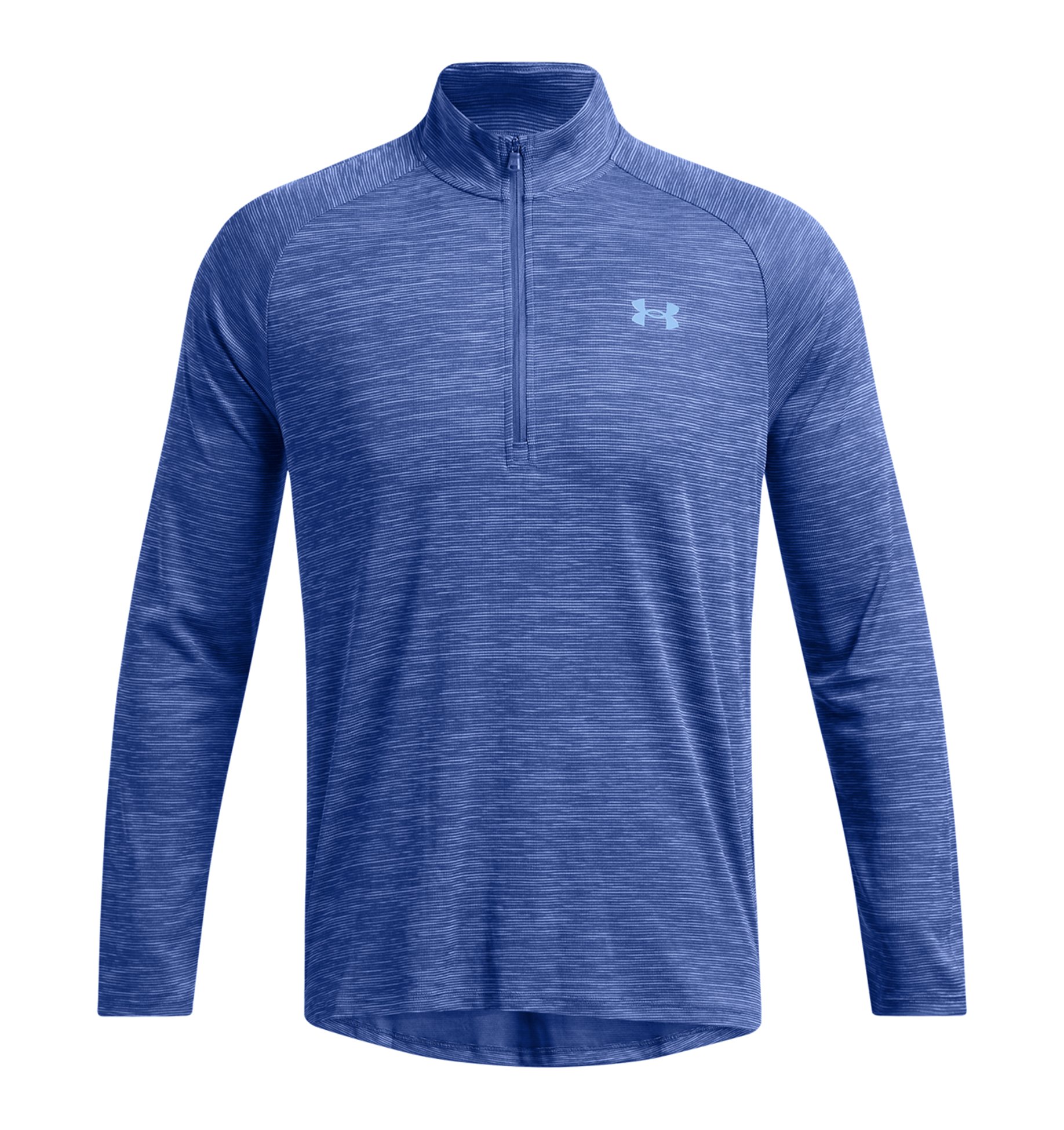 UNDER ARMOUR UA TECH TEXTURED 1/2 ZIP TECH BLUE
