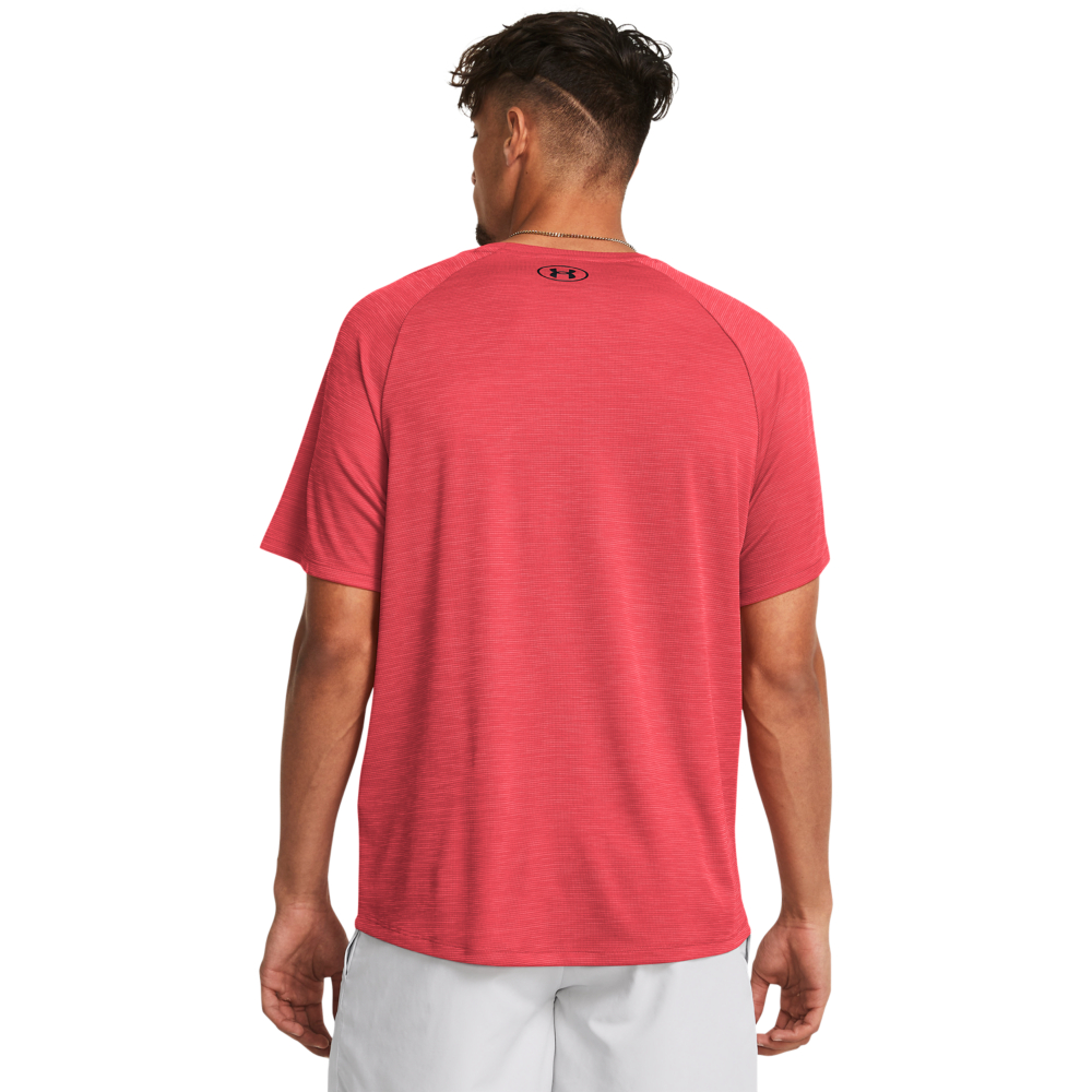 UNDER ARMOUR UA TECH TEXTURED SS RED SOLSTICE – Bild 4