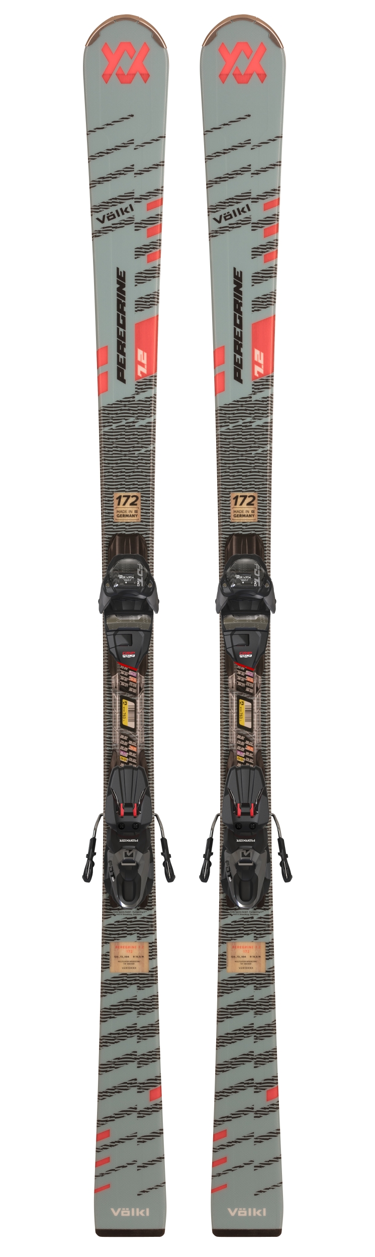VÖLKL PEREGRINE 7.2 GREY/RE+FDT TP10 *