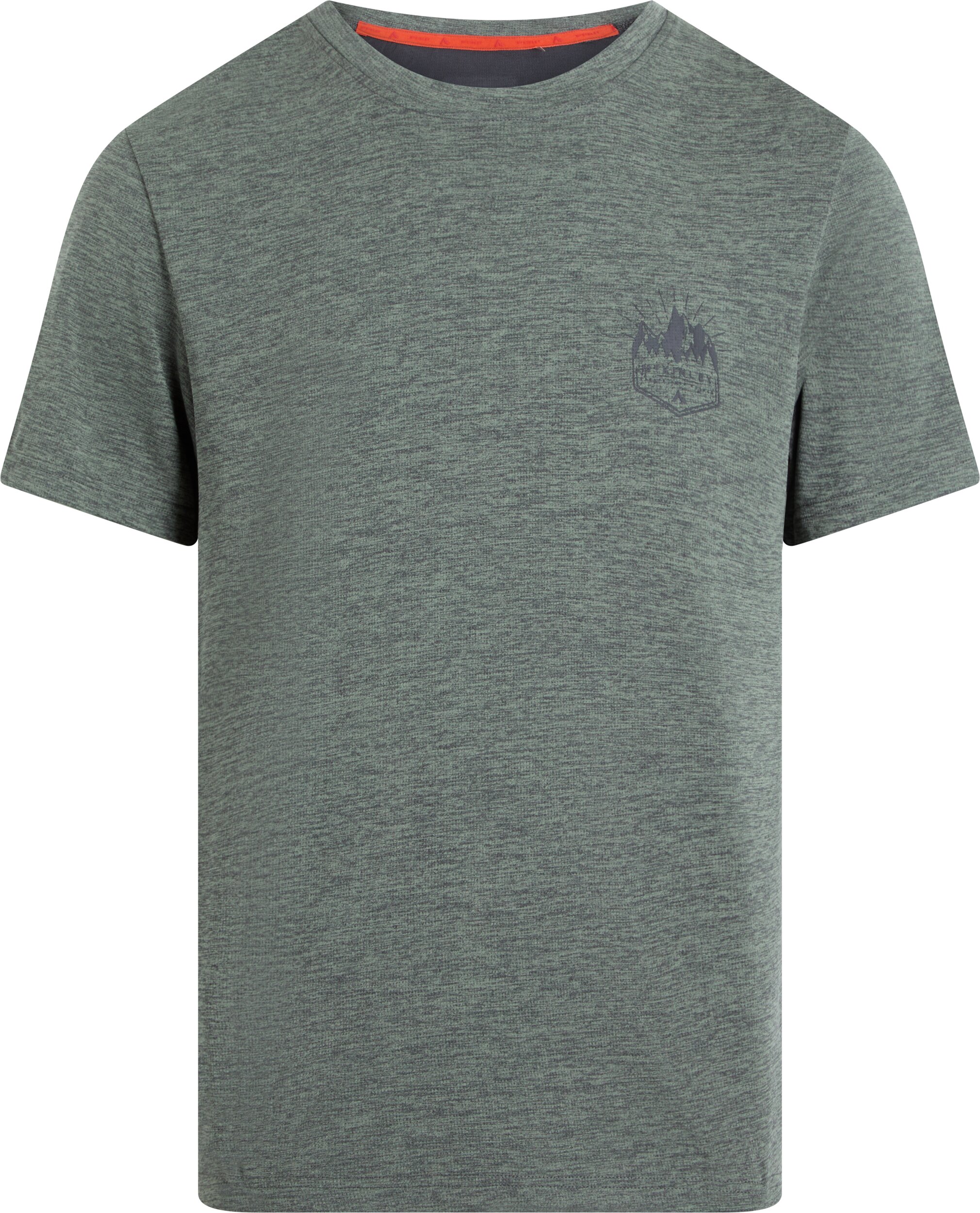 McKINLEY He.-T-Shirt Hunu II M MELANGE/GREEN SMOKE/