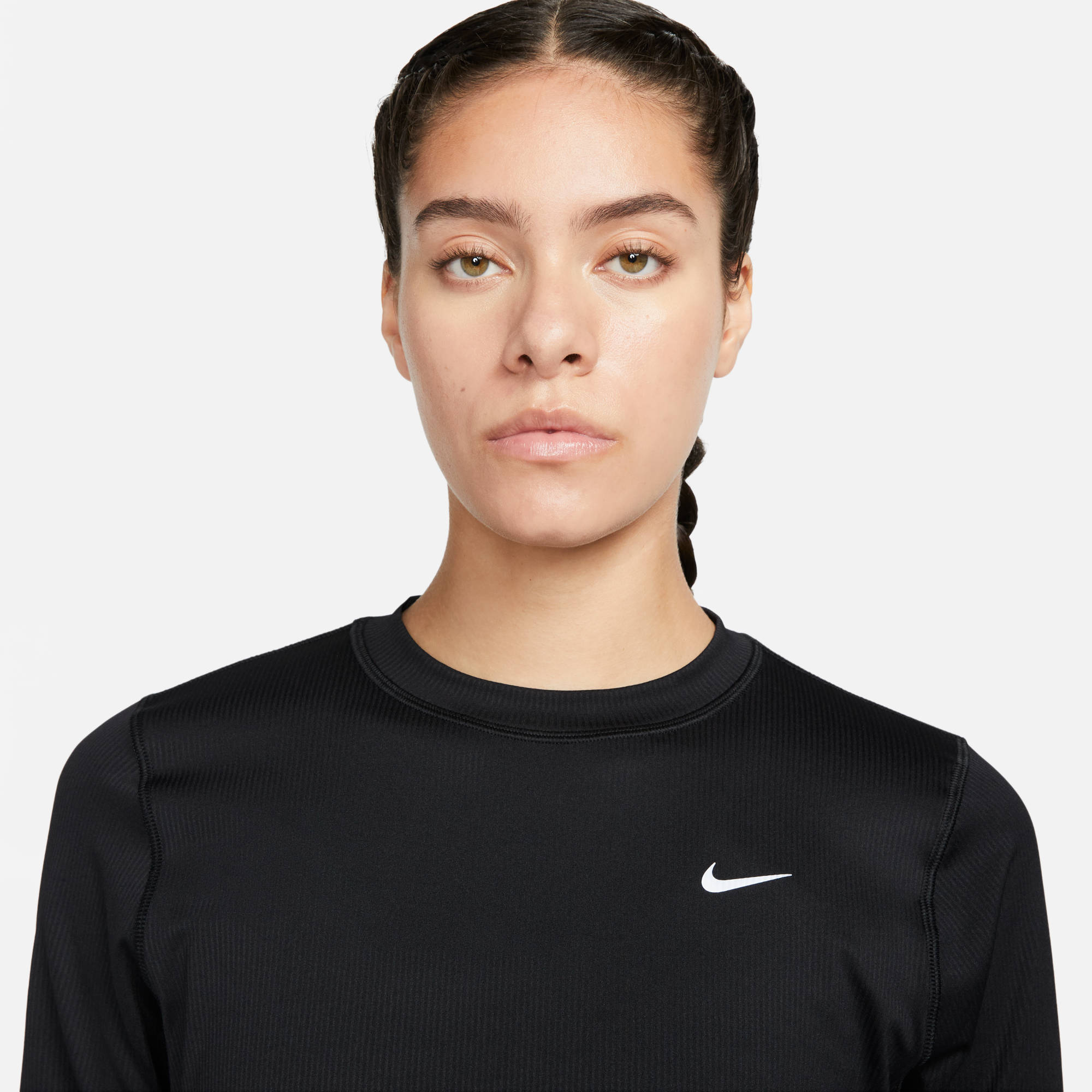NIKE W NK DF ELEMENT CREW NV BLACK/REFLECTIVE SILV – Bild 3