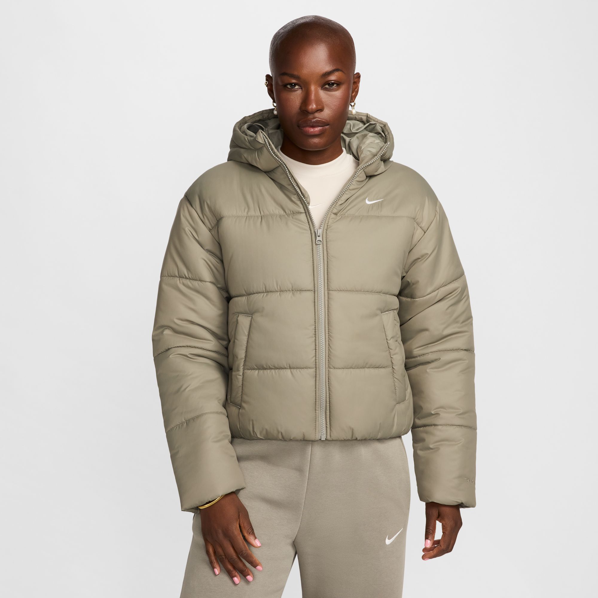 NIKE W NSW TF SYNFL NK CLSC PFR LIGHT ARMY/WHITE