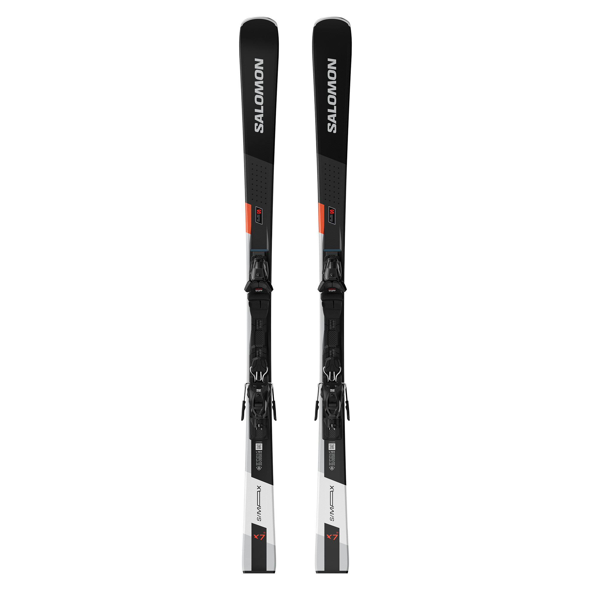 SALOMON E S/MAX X7 Ti + M10 GW L80 BLACK/NEON RED/CHROME – Bild 2