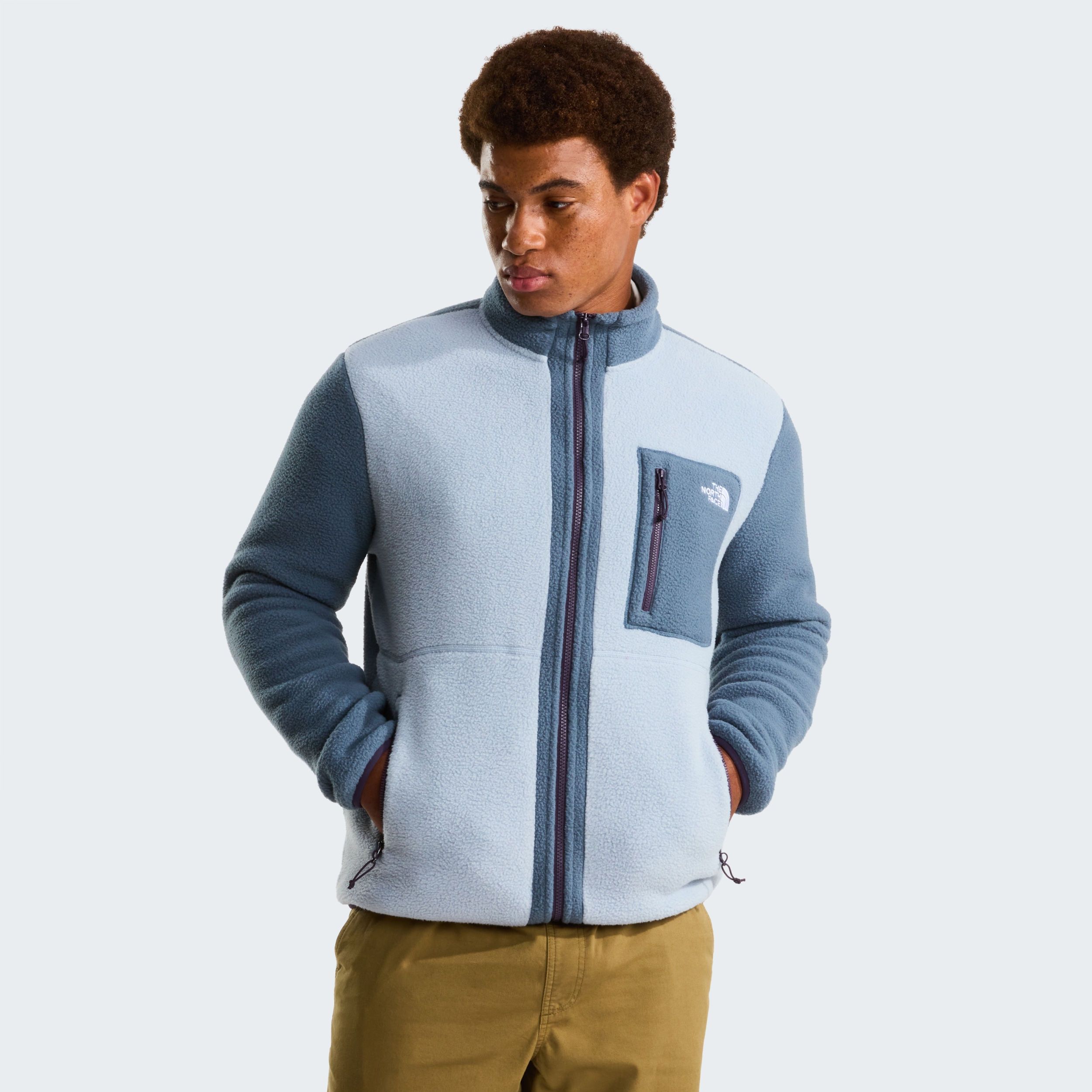 THE NORTH FACE M YUMIORI FULL ZIP FROST GREY/GRANITE GREY – Bild 3