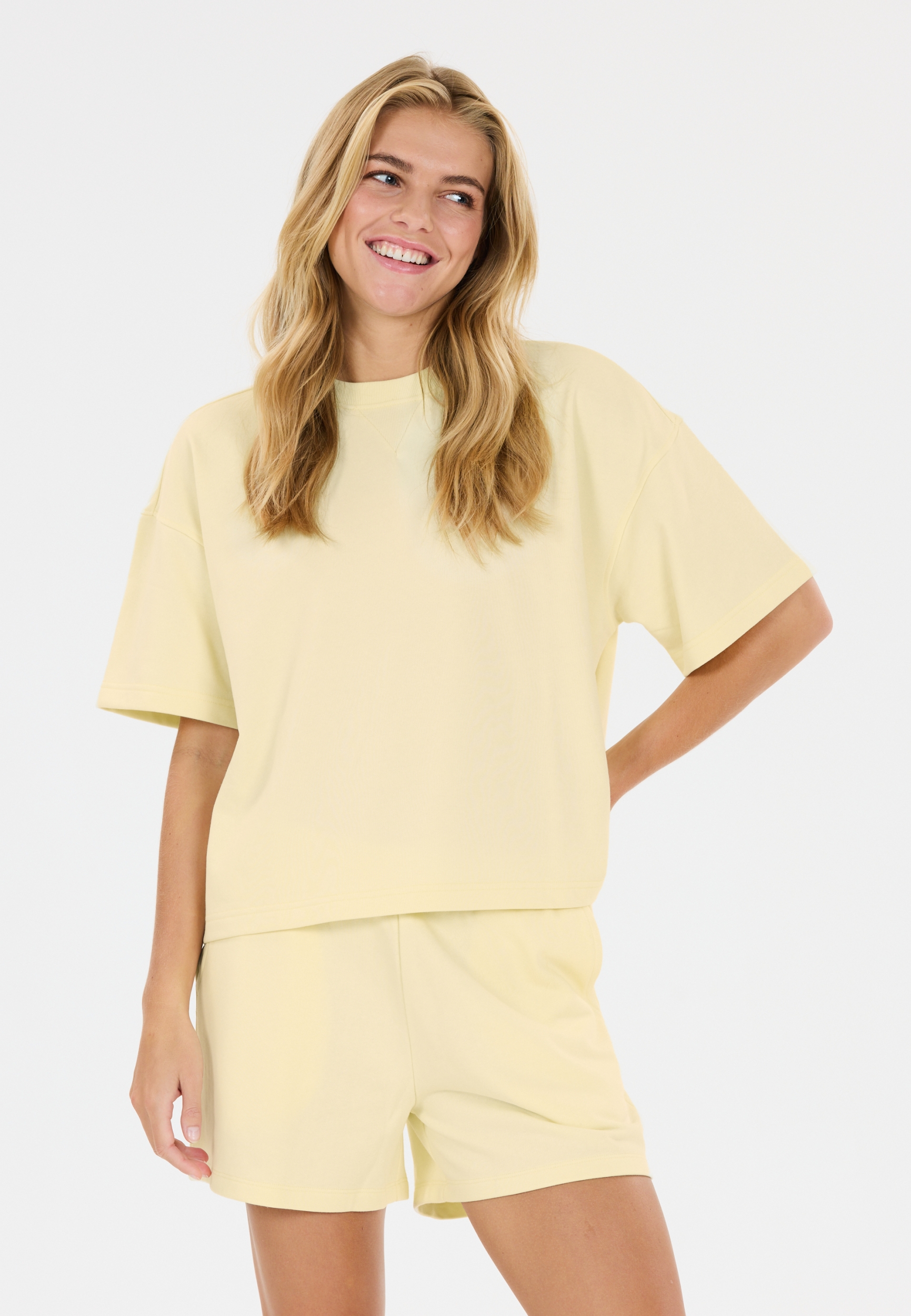 ATHLECIA Crecy W S/S Tee TRANSPARENT YELLOW – Bild 3