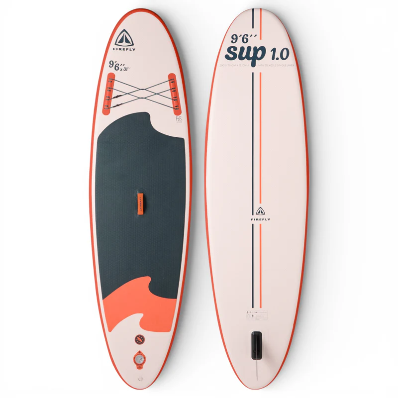 FIREFLY SUP-Board iSUP 1.0 I 9 6 BEIGE/BLUE DARK/RED