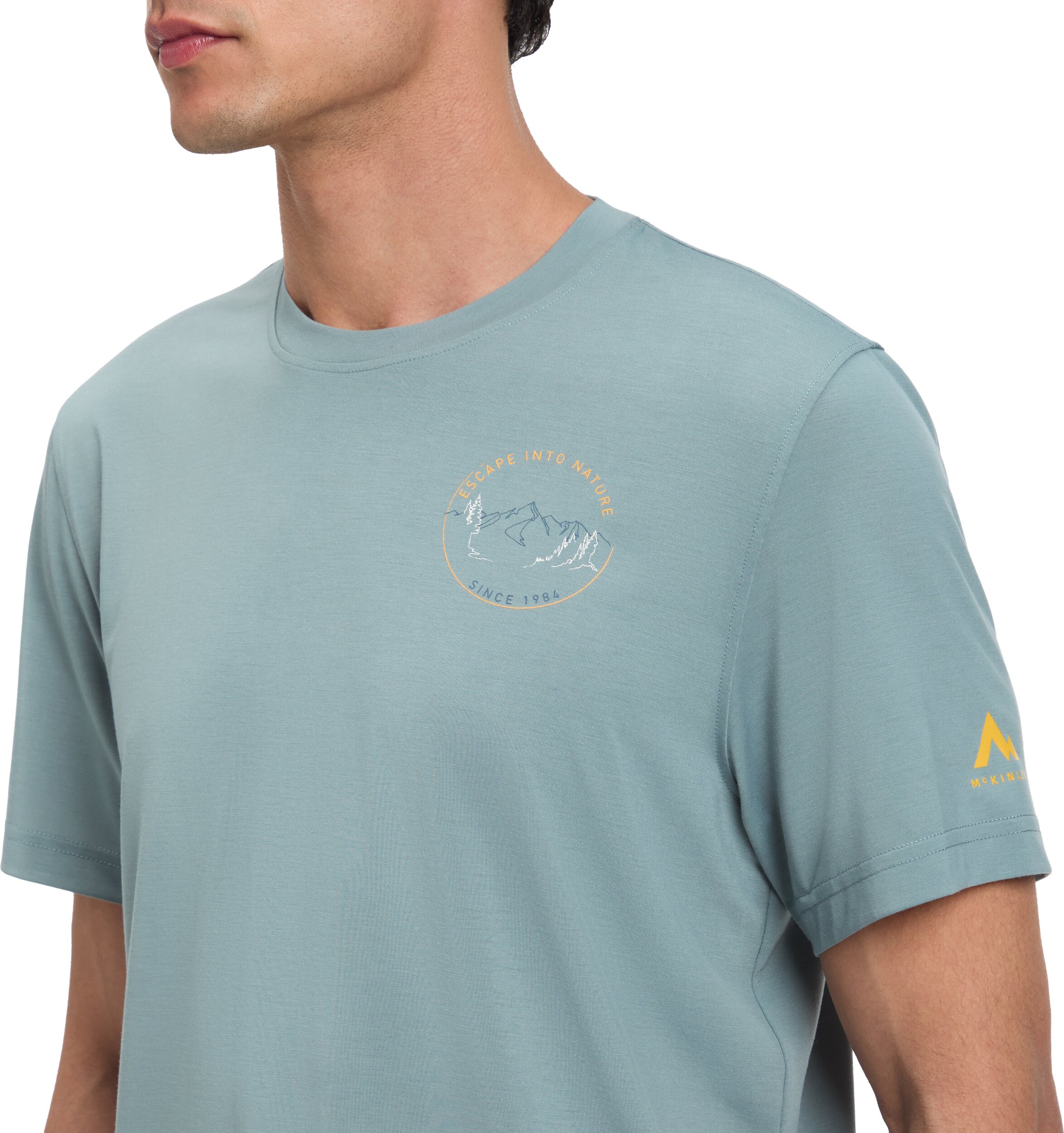 McKINLEY He.-T-Shirt Ronald III M BLUE SMOKE – Bild 2