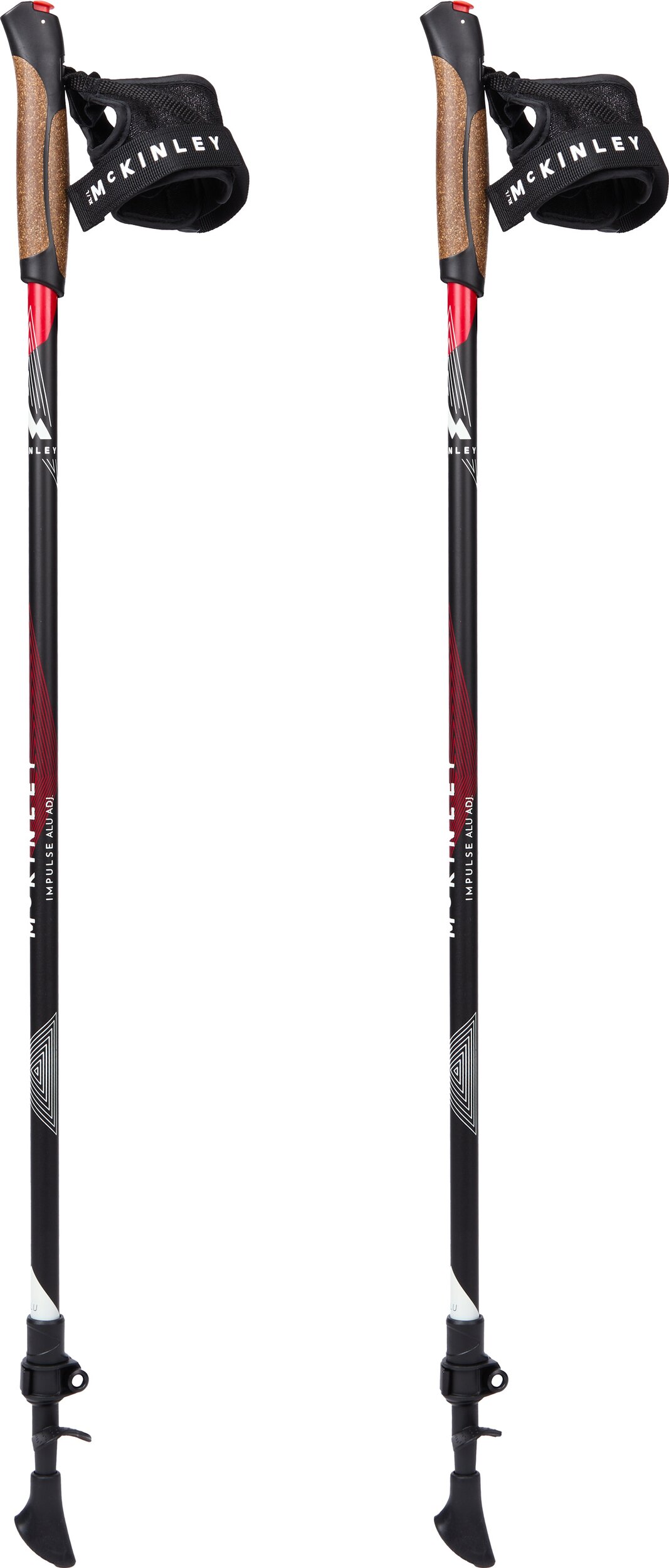 McKINLEY NW-Stock Impulse Adj. ALU I RED/BLACK NIGHT/GREY