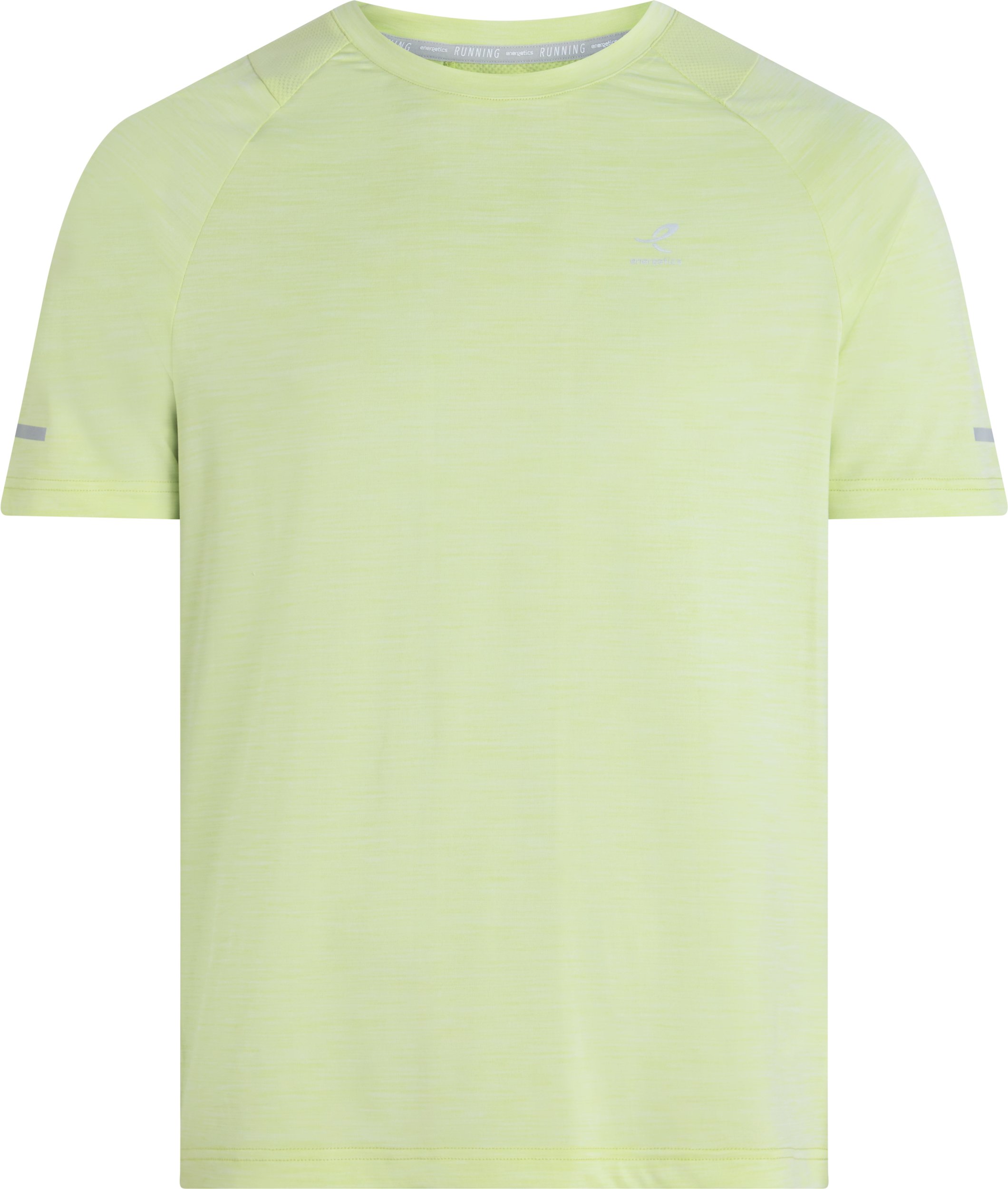 ENERGETICS He.-T-Shirt Ailo SS M MELANGE/GREEN LIME/G