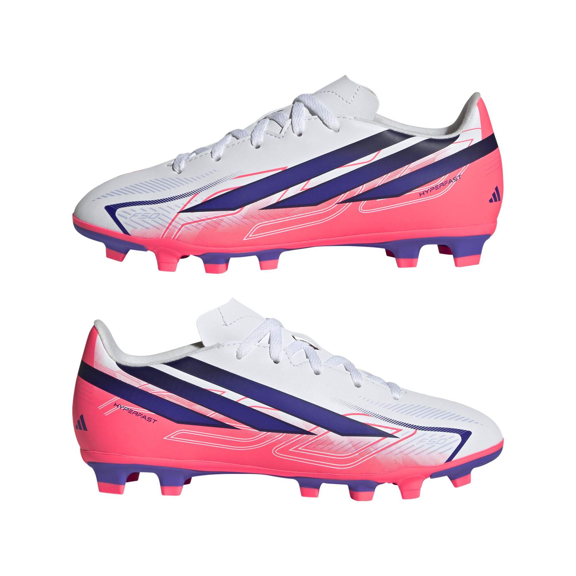ADIDAS F50 HYPERFAST CLUB FG/MG J FTWWHT/SOLPUR/SOLTUR – Bild 9