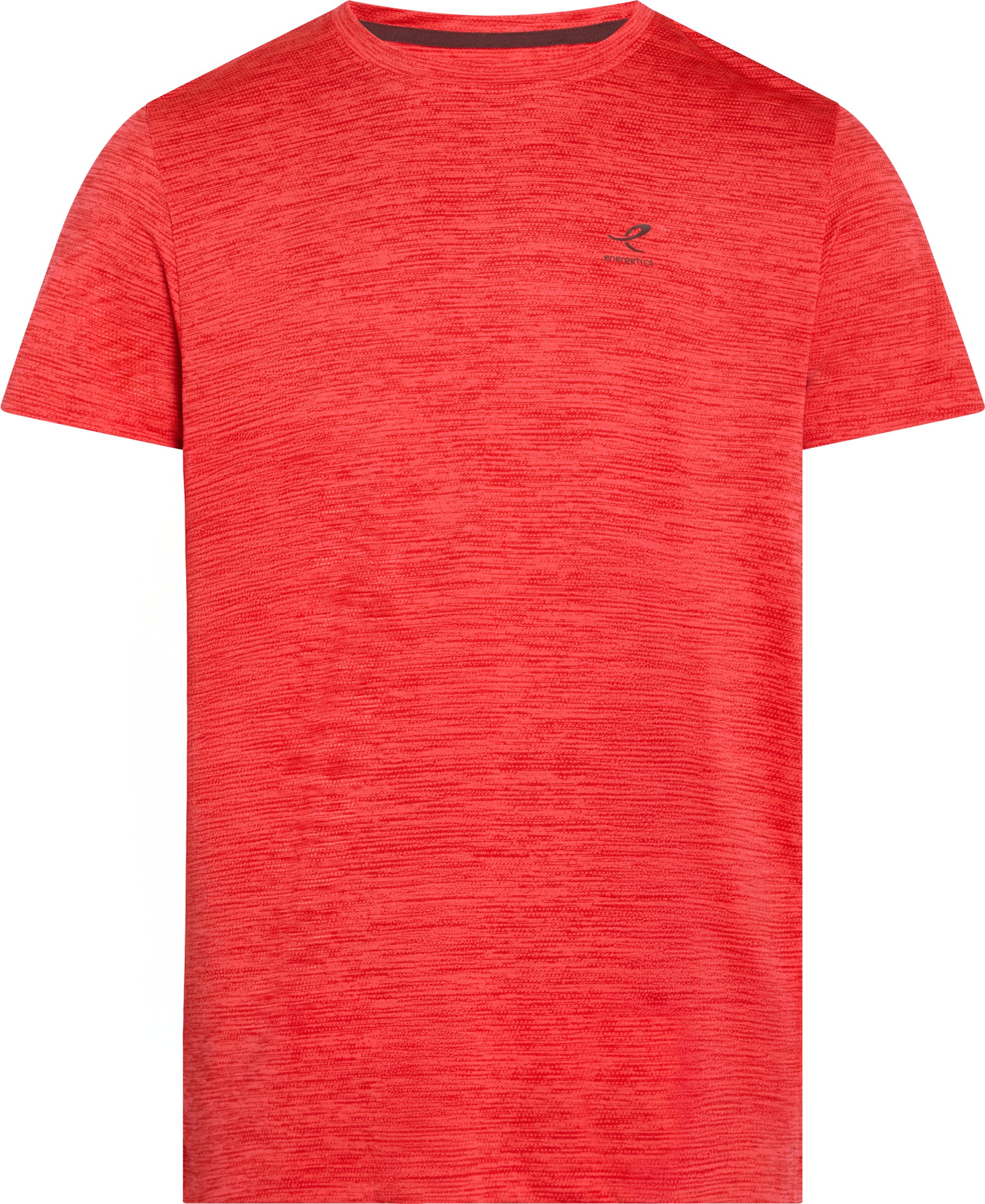 ENERGETICS He.-T-Shirt Telly II SS M MELANGE/RED/RED DARK
