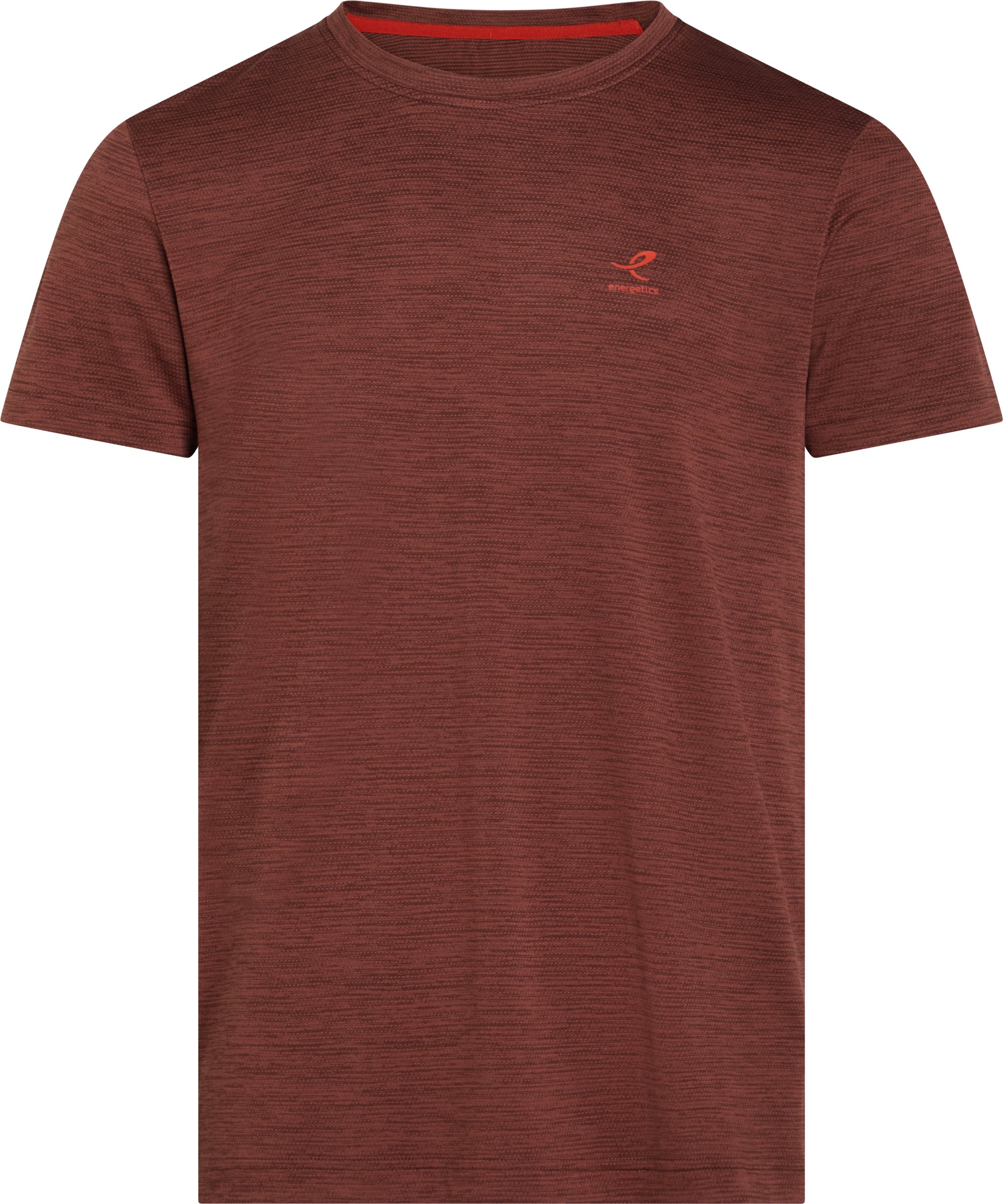 ENERGETICS He.-T-Shirt Telly II SS M MELANGE/BROWN DARK/R