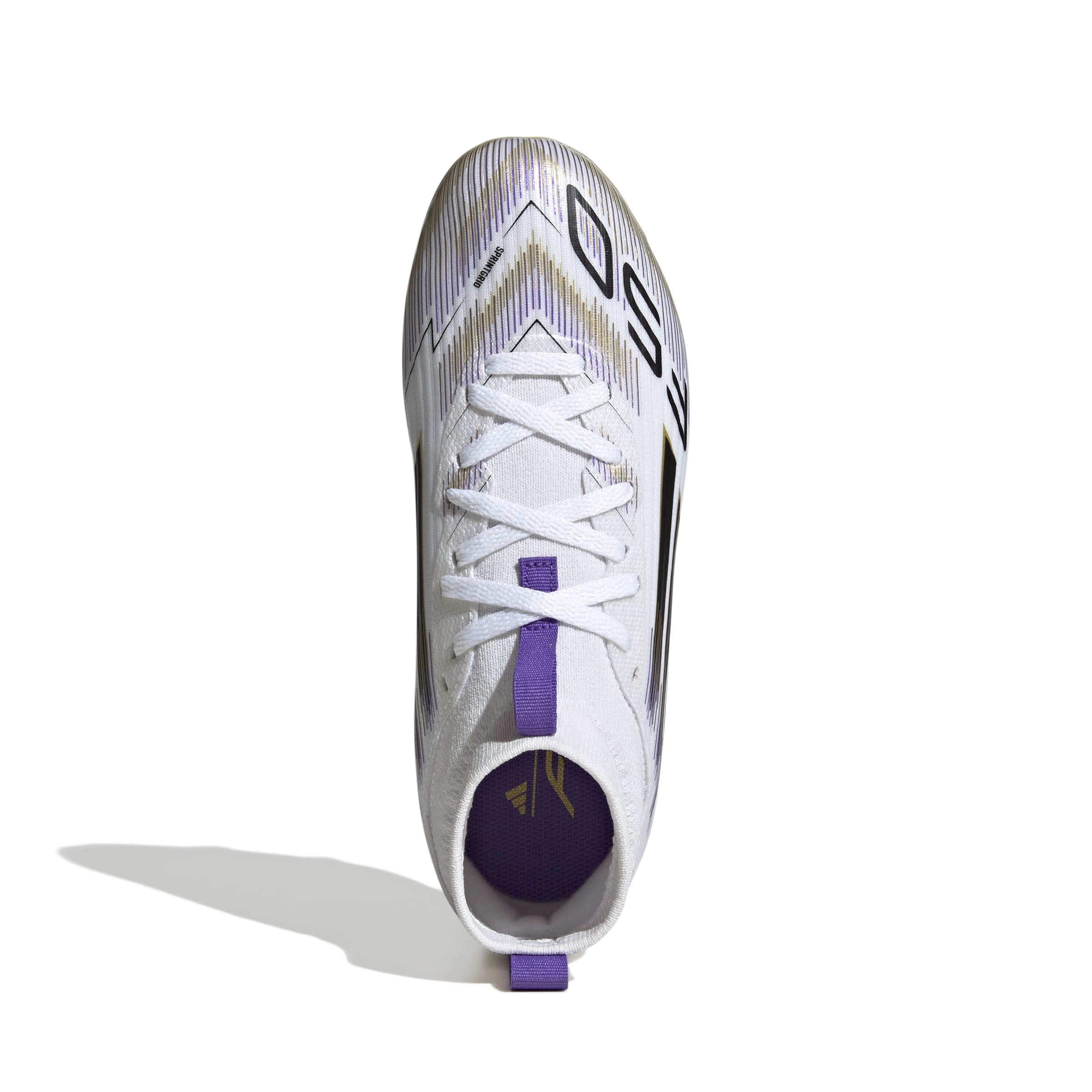 ADIDAS F50 LEAGUE FG/MG MID J FTWWHT/CBLACK/GOLDMT – Bild 2