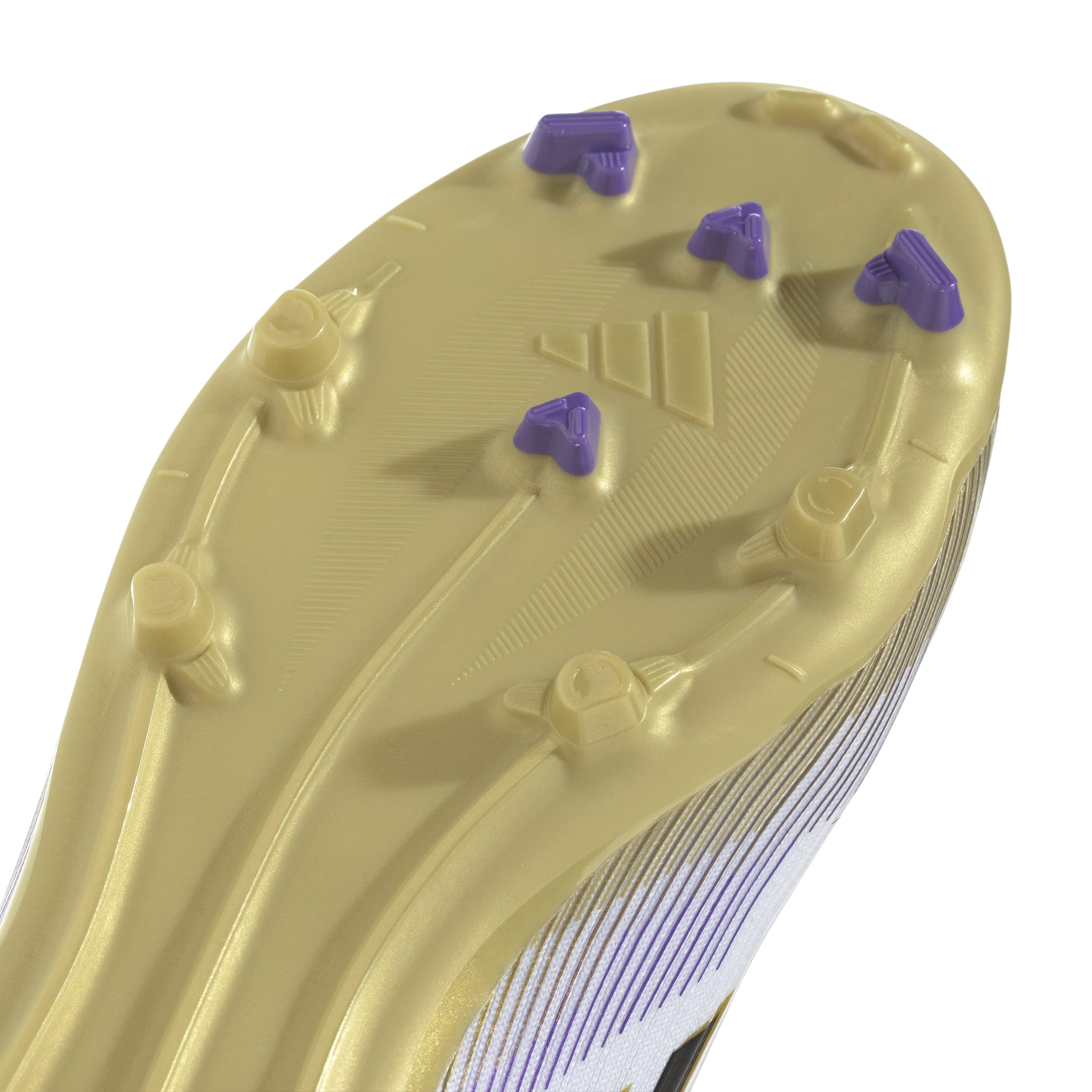 ADIDAS F50 LEAGUE FG/MG MID J FTWWHT/CBLACK/GOLDMT – Bild 7