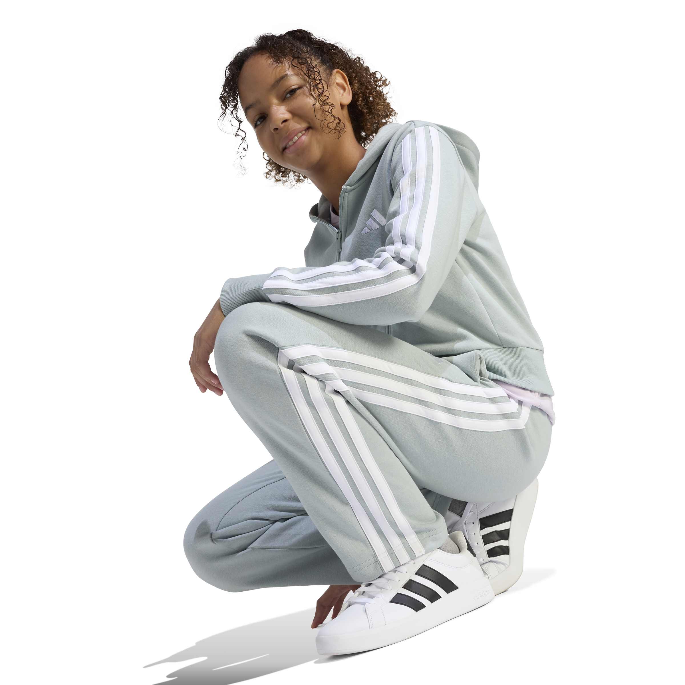 ADIDAS JG 3S FL TS 240 WOSA/WHITE – Bild 7