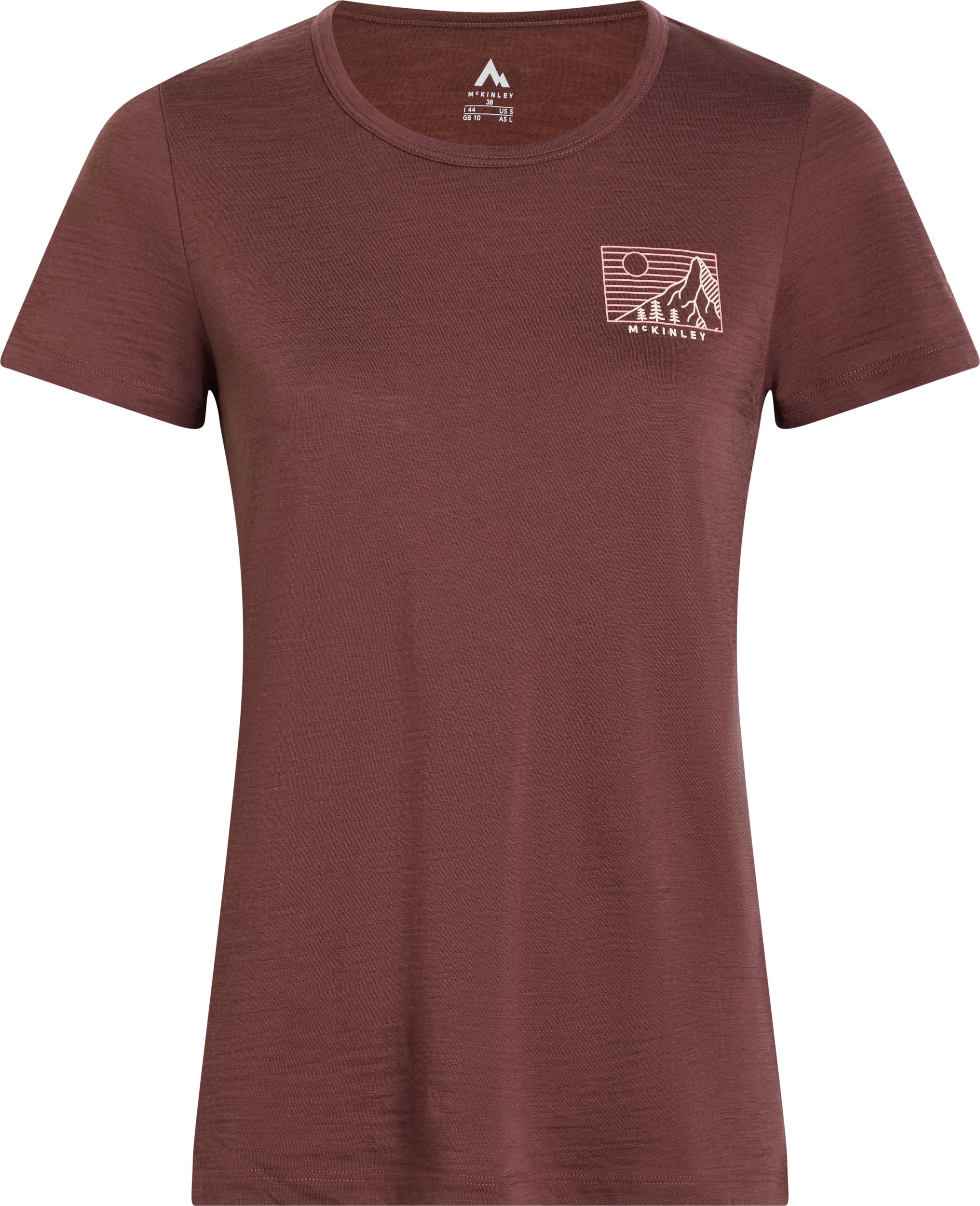 McKINLEY Da.-T-Shirt Shane III TEE W RED WINE
