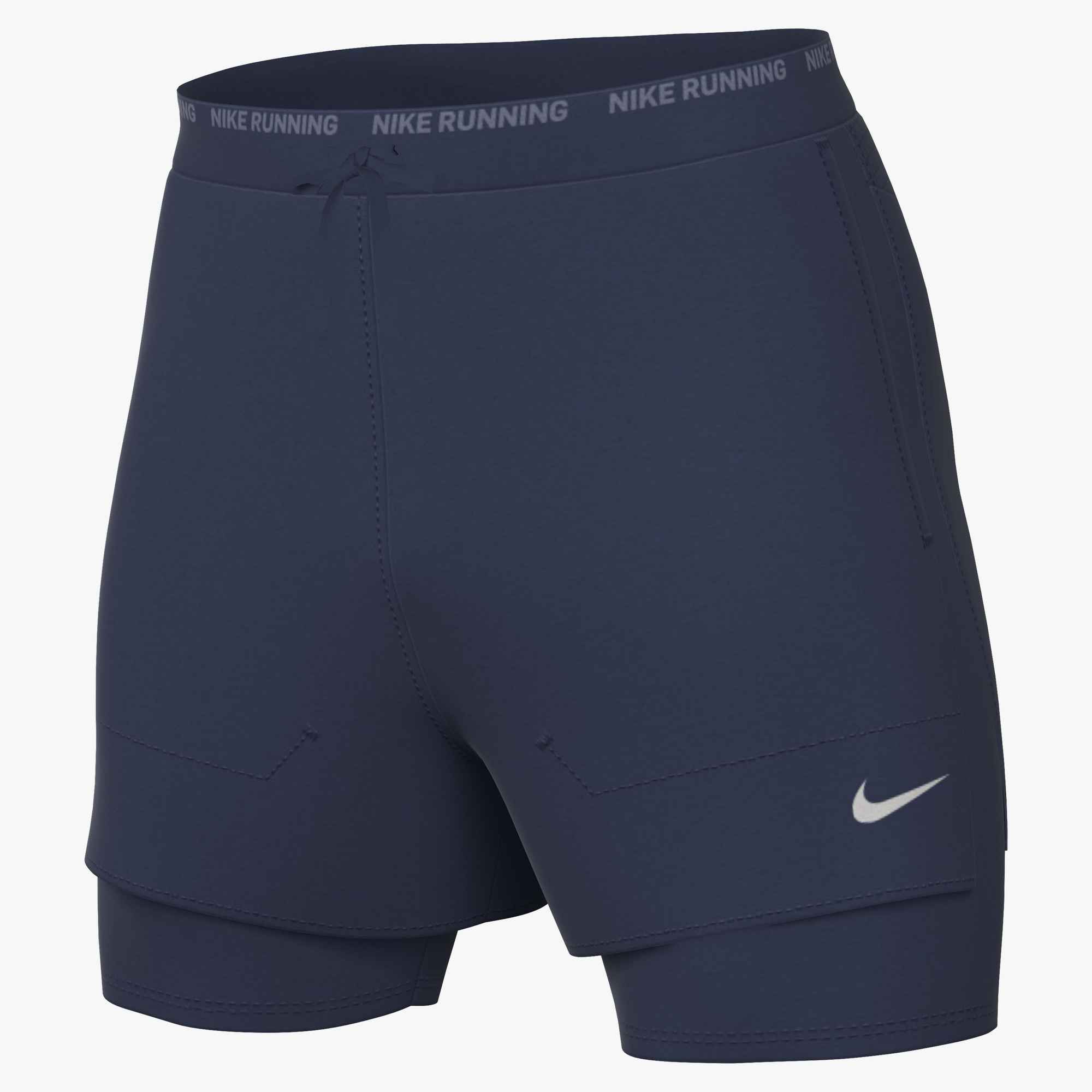 NIKE M NK DF STRIDE 5IN HYBRID SHRT MIDNIGHT NAVY/REFLECTIVE SILV – Bild 3