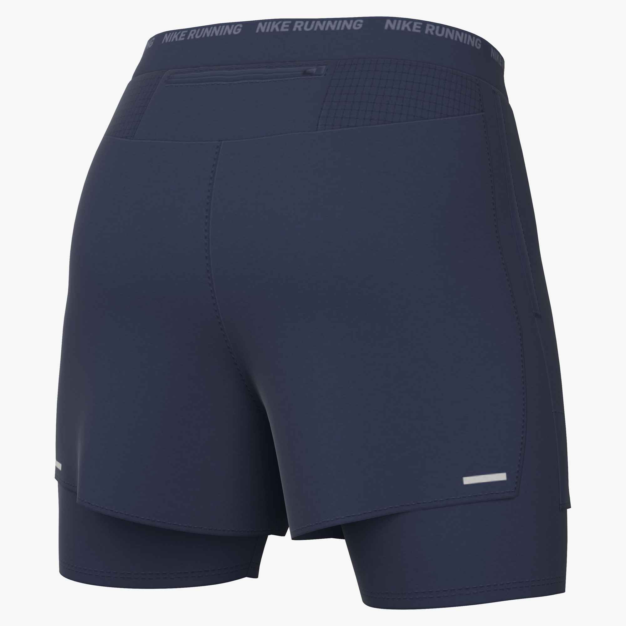 NIKE M NK DF STRIDE 5IN HYBRID SHRT MIDNIGHT NAVY/REFLECTIVE SILV – Bild 4