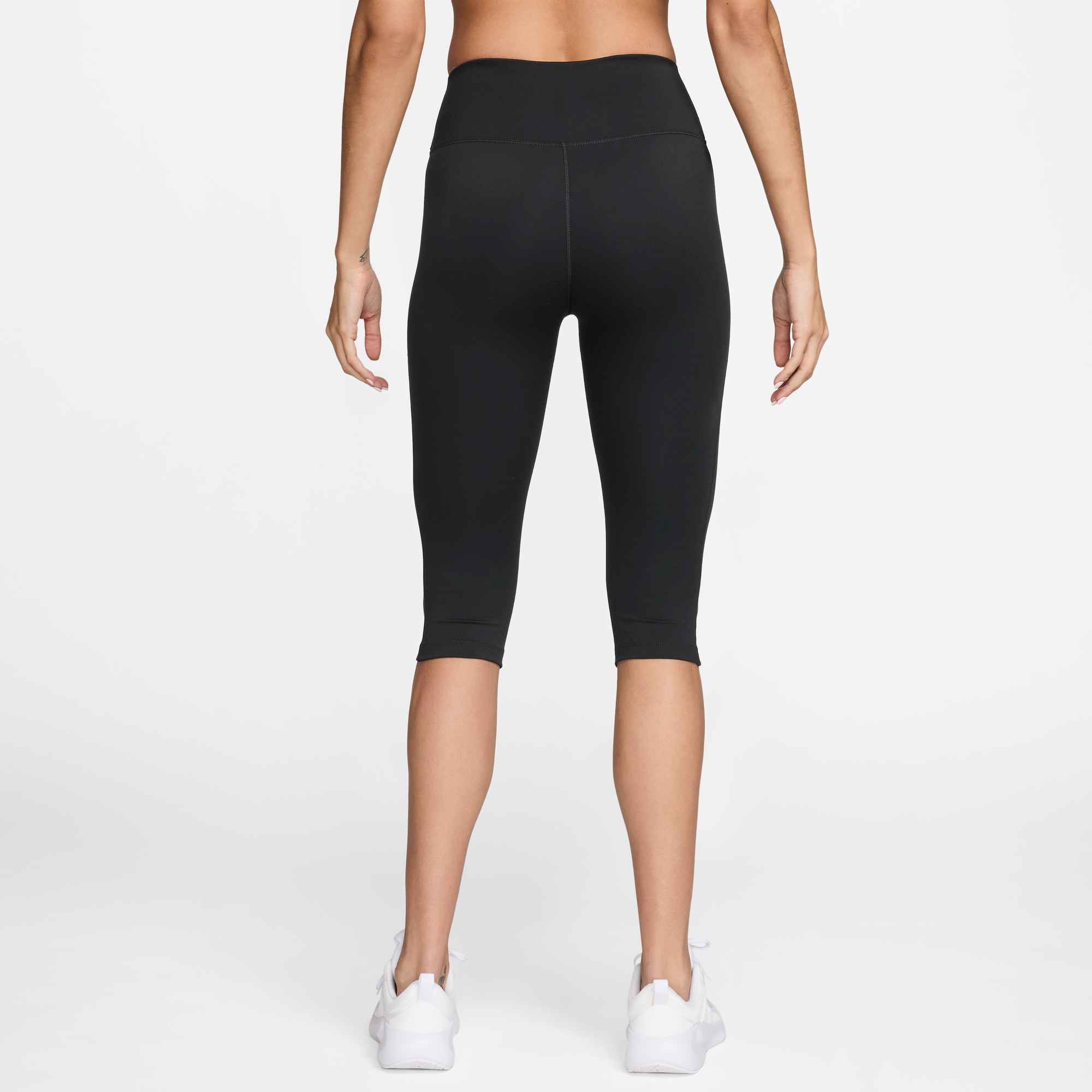 NIKE W NK DF ONE HR CAPRI USEAM BLACK/WHITE – Bild 2