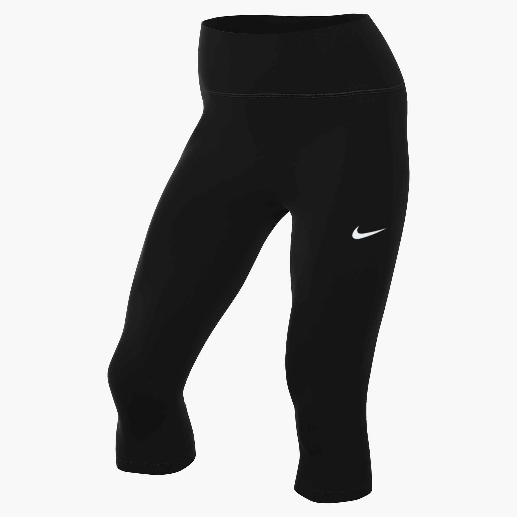 NIKE W NK DF ONE HR CAPRI USEAM BLACK/WHITE – Bild 4