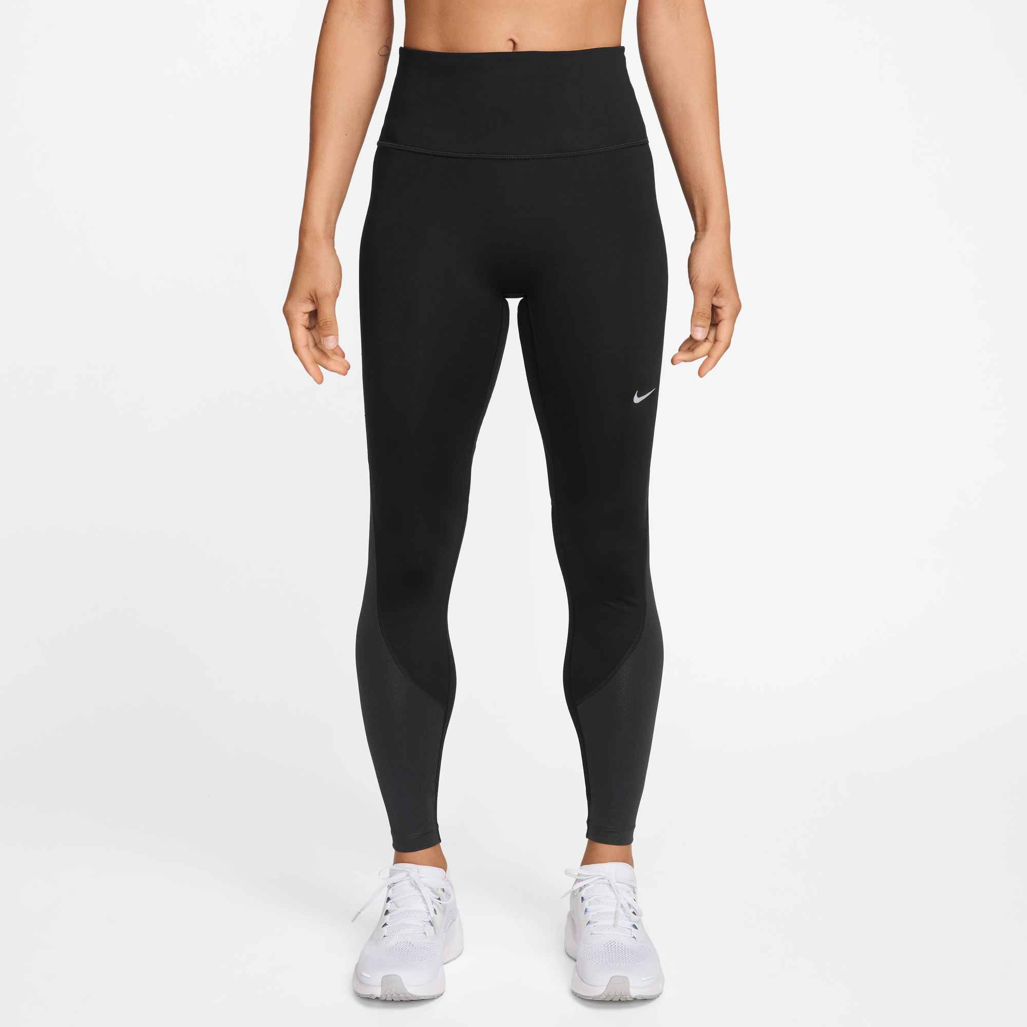 NIKE W NK TEMPO DF HR 7/8 MSH TGT BLACK/REFLECTIVE SILV